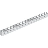 Lego kostka s otvory (kostička s dírami) 1x16, bílá (370301, 4508661)